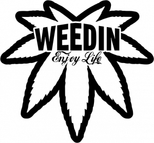 Weedin Official Logo Black Transparent background